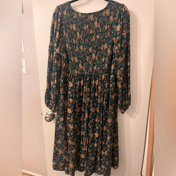 Midi Gauze Smocked Bodice Dress - Picture 3 of 4